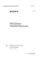 Sony STR-DA1500ES Manual de usuario