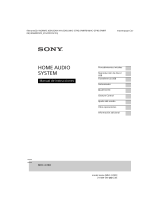 Sony MHC-GT4D Instrucciones de operación