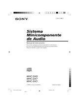 Sony MHC-DX5 Manual de usuario