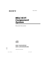 Sony MHC-GRX30J Instrucciones de operación