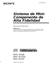 Sony MHC-RG55 Manual de usuario
