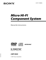 Sony CMT-DH3 Instrucciones de operación