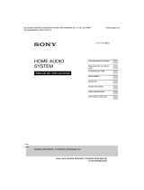 Sony SHAKE-33 Manual de usuario