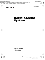 Sony HT-SF800M Instrucciones de operación
