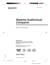 Sony DAV-S550 Instrucciones de operación