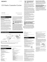 Sony CFD-S05 Instrucciones de operación