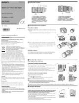 Sony SAL70200G Instrucciones de operación