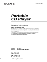 Sony D-E990 Manual de usuario