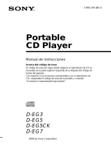 Sony D-EG3 El manual del propietario