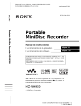 Sony MZ-NH900 Instrucciones de operación