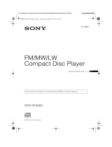 Sony CDX-GT450U Instrucciones de operación