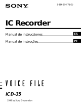 Sony ICD-35 Instrucciones de operación
