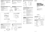 Sony XM-D400P5 Instrucciones de operación
