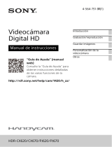 Sony HDR-PJ620 Instrucciones de operación