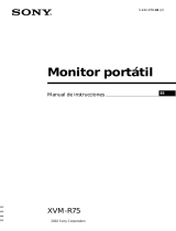 Sony XVM-R75 Instrucciones de operación