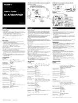 Sony SS-X70ED Manual de usuario