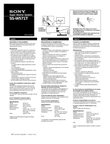 Sony SS-W571T Instrucciones de operación