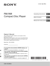 Sony CDX-G1200U Manual de usuario