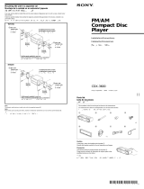 Sony CDX-3600 Guía de instalación