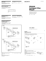 Sony CDX-4800X Guía de instalación