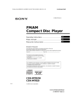 Sony CDX M7815X Manual de usuario