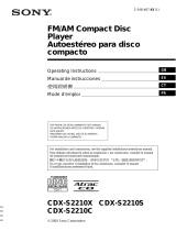Sony CDX-S2210X Manual de usuario