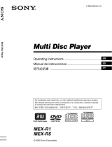 Sony MEX-R5 Manual de usuario