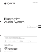 Sony MEX-BT2950 Instrucciones de operación
