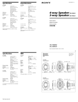 Sony XS-V6933 Manual de usuario