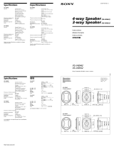 Sony XS-V6942 Instrucciones de operación