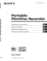 Sony MZ-R5ST Manual de usuario