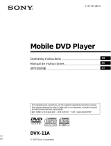 Sony DVX-11A Instrucciones de operación