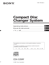 Sony CDX-535RF Manual de usuario