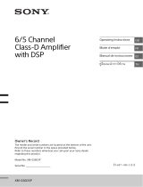 Sony XM-GS6DSP El manual del propietario