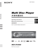 Sony MEX-DV2000 Instrucciones de operación