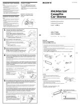 Sony XR-C7300 Guía de instalación