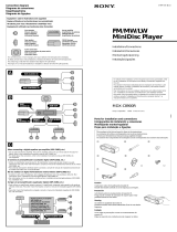 Sony MDX-C8900R Guía de instalación