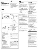 Sony WM-GX100 Instrucciones de operación