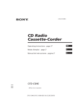 Sony CFD-C646 Manual de usuario