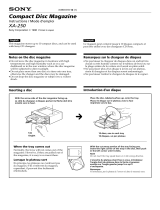 Sony XA-250 Instrucciones de operación