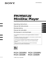 Sony MDX-C6400R Manual de usuario