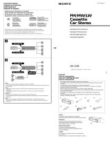 Sony XR-C33R Guía de instalación