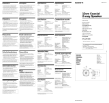 Sony XS-GF1320I Instrucciones de operación