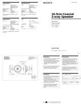 Sony XS-F1720 Instrucciones de operación