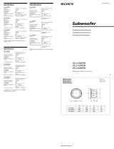 Sony XS-L104P5R Instrucciones de operación