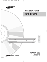 Samsung DVD-HR720 Manual de usuario