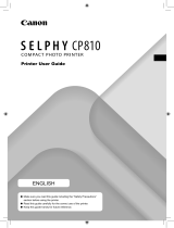 Canon SELPHY CP810 Manual de usuario
