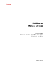 Canon PIXMA MX454 Manual de usuario