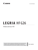 Canon LEGRIA HF G26 Guía de inicio rápido