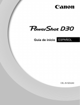 Canon PowerShot D30 Guía de inicio rápido